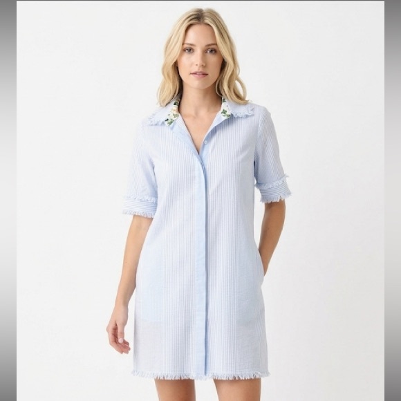 Dizzy Lizzie Dresses & Skirts - Dizzie Lizzie blue striped dress size xsmall